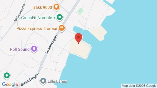 Apartments for rent i Tromsø - kort over placeringen