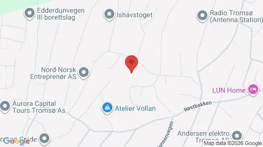 Apartments for rent i Tromsø - kort over placeringen