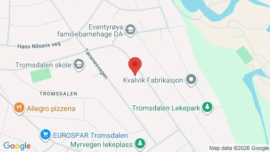 Apartments for rent i Tromsø - kort over placeringen