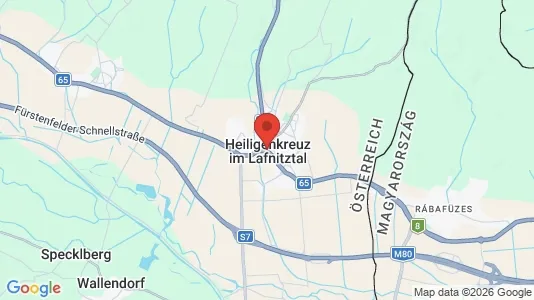 Apartments for rent i Heiligenkreuz im Lafnitztal - kort over placeringen