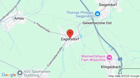 Apartments for rent i Zagersdorf - kort over placeringen
