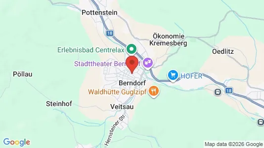 Apartments for rent i Berndorf - kort over placeringen