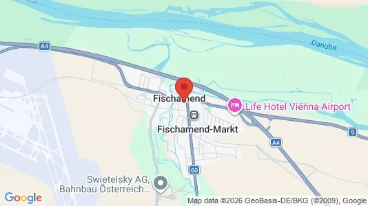 Apartments for rent i Fischamend - kort over placeringen