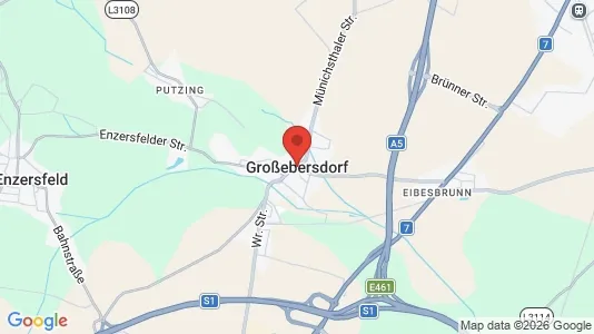 Apartments for rent i Großebersdorf - kort over placeringen