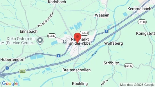 Apartments for rent i Neumarkt an der Ybbs - kort over placeringen