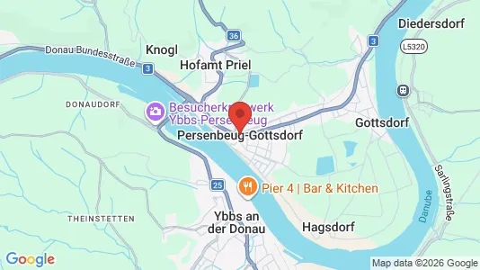 Apartments for rent i Persenbeug-Gottsdorf - kort over placeringen