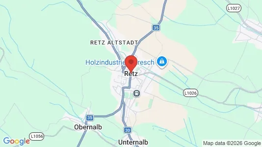 Apartments for rent i Retz - kort over placeringen