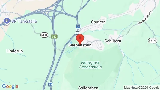 Apartments for rent i Seebenstein - kort over placeringen