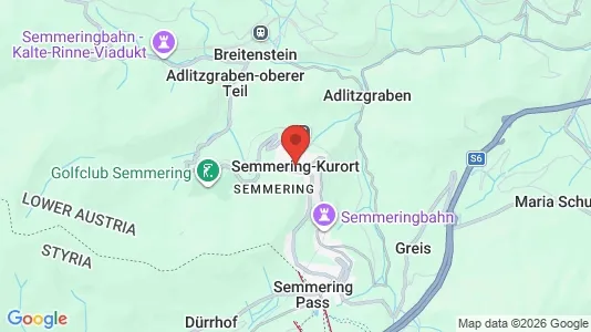 Apartments for rent i Semmering - kort over placeringen