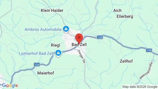 Apartments for rent i Bad Zell - kort over placeringen