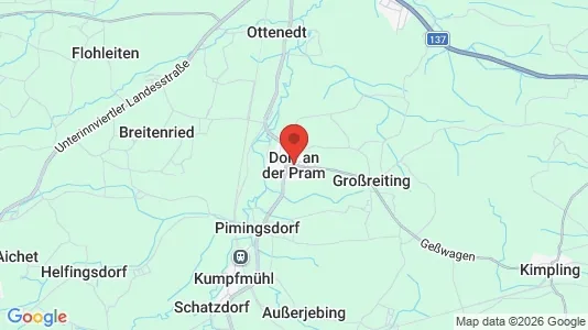 Apartments for rent i Dorf an der Pram - kort over placeringen