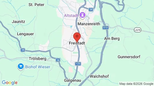Apartments for rent i Freistadt - kort over placeringen