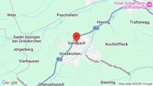 Apartments for rent i Gallspach - kort over placeringen