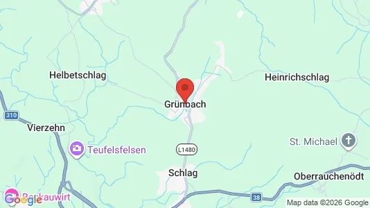Apartments for rent i Grünbach - kort over placeringen