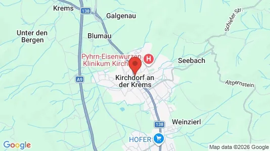 Apartments for rent i Kirchdorf an der Krems - kort over placeringen