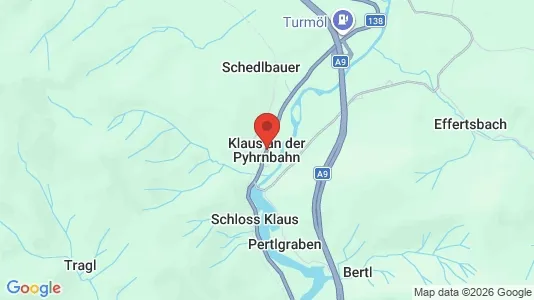 Apartments for rent i Klaus an der Pyhrnbahn - kort over placeringen