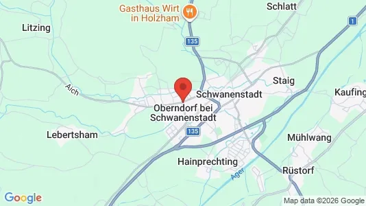 Apartments for rent i Oberndorf bei Schwanenstadt - kort over placeringen