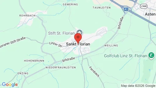 Apartments for rent i Sankt Florian - kort over placeringen