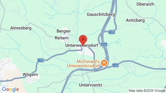 Apartments for rent i Unterweitersdorf - kort over placeringen