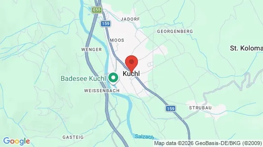 Apartments for rent i Kuchl - kort over placeringen