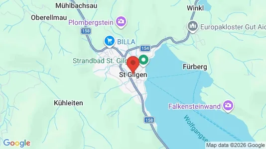 Apartments for rent i Sankt Gilgen - kort over placeringen