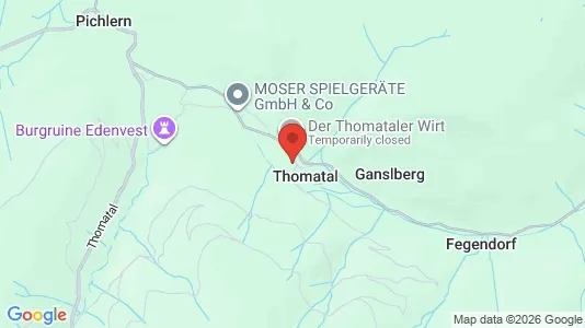 Apartments for rent i Thomatal - kort over placeringen