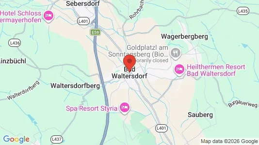 Apartments for rent i Bad Waltersdorf - kort over placeringen