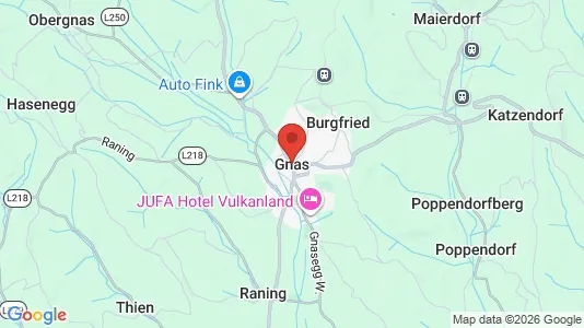Apartments for rent i Gnas - kort over placeringen