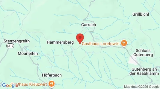 Apartments for rent i Gutenberg-Stenzengreith - kort over placeringen