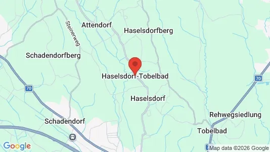 Apartments for rent i Haselsdorf-Tobelbad - kort over placeringen