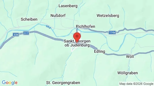 Apartments for rent i Sankt Georgen ob Judenburg - kort over placeringen