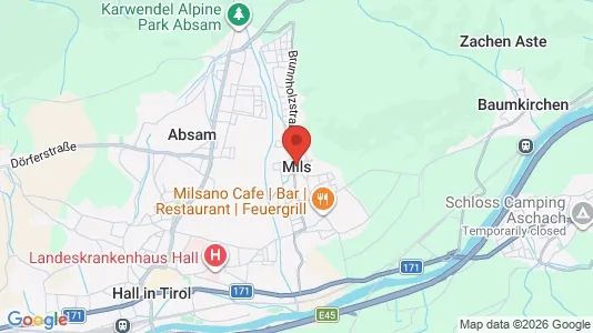 Apartments for rent i Mils - kort over placeringen