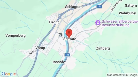 Apartments for rent i Schwaz - kort over placeringen