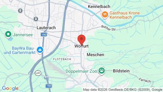 Apartments for rent i Wolfurt - kort over placeringen