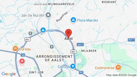 Apartments for rent i Aalst - kort over placeringen