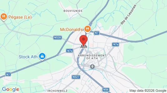 Houses for rent i Aat - kort over placeringen