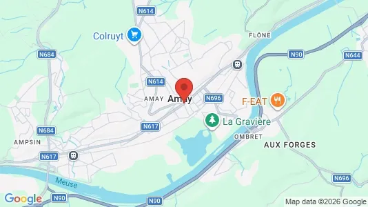Houses for rent i Amay - kort over placeringen