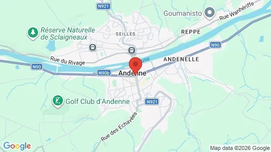Apartments for rent i Andenne - kort over placeringen