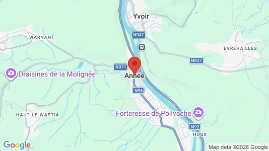 Apartments for rent i Anhée - kort over placeringen
