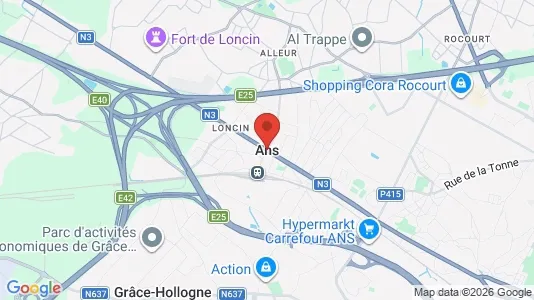 Houses for rent i Ans - kort over placeringen