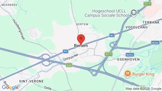 Houses for rent i Bertem - kort over placeringen