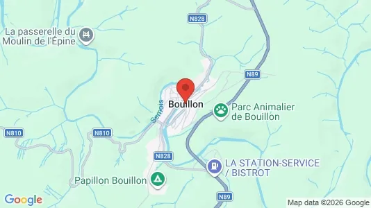 Houses for rent i Bouillon - kort over placeringen