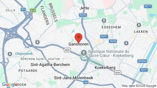 Apartments for rent i Brussels Ganshoren - kort over placeringen