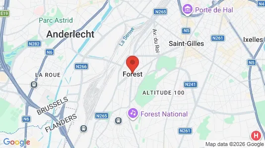 Houses for rent i Brussels Vorst - kort over placeringen
