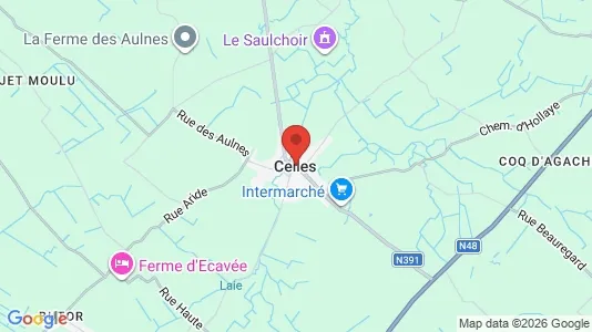 Houses for rent i Celles - kort over placeringen