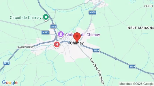 Houses for rent i Chimay - kort over placeringen