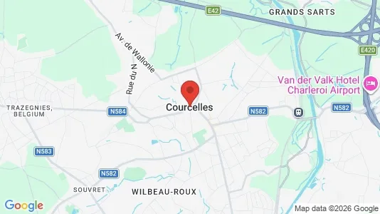 Houses for rent i Courcelles - kort over placeringen