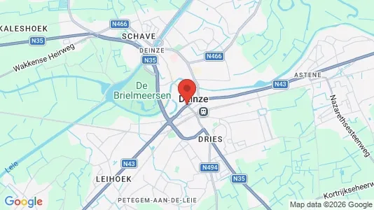 Houses for rent i Deinze - kort over placeringen