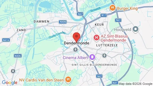 Apartments for rent i Dendermonde - kort over placeringen