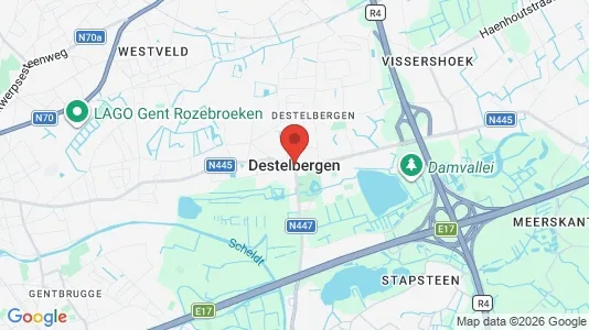 Houses for rent i Destelbergen - kort over placeringen